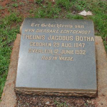 BOTHA Theunis Jacobus 1847-1932