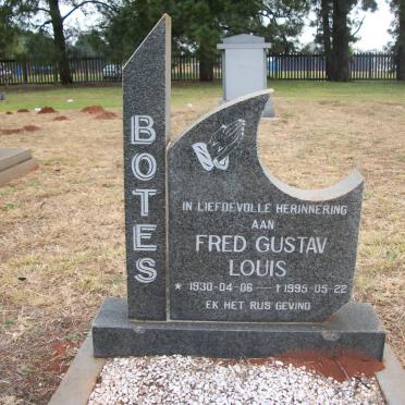 BOTES Fred Gustav Louis 1930-1995