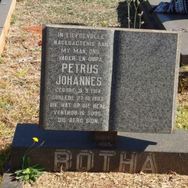BOTHA Petrus Johannes 1914-1983