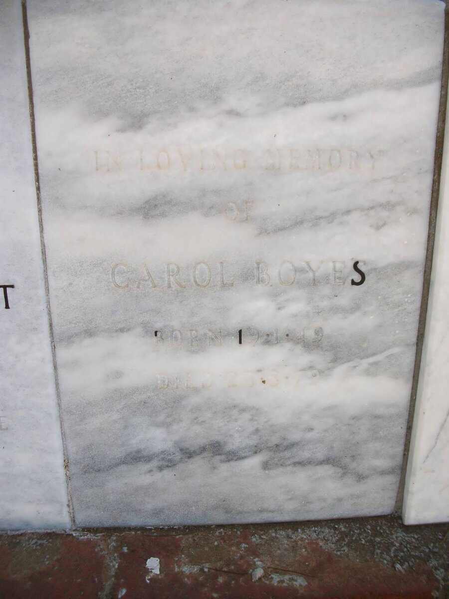 BOYES Carol 1949-1979