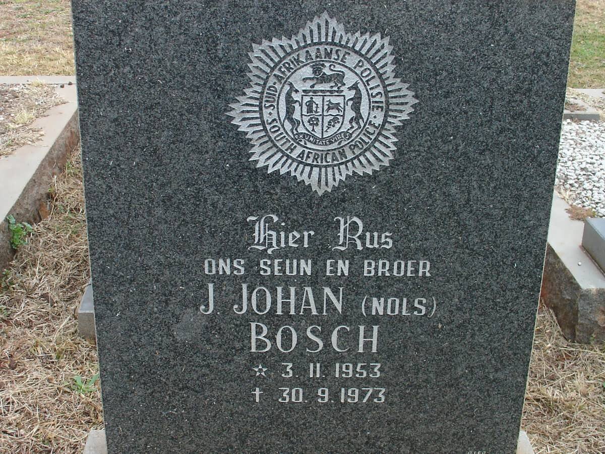 BOSCH J. Johan 1953-1973