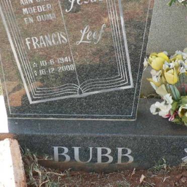 BUBB Francis 1941-2008