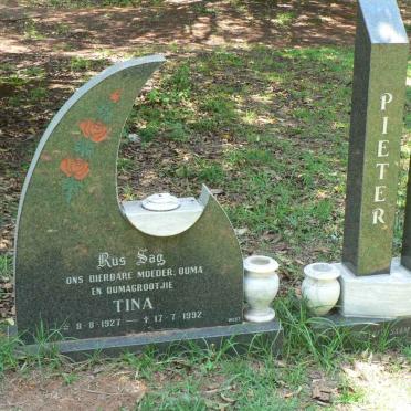 BUYS Tina 1927-1992 :: BUYS Pieter &amp; Elizabeth