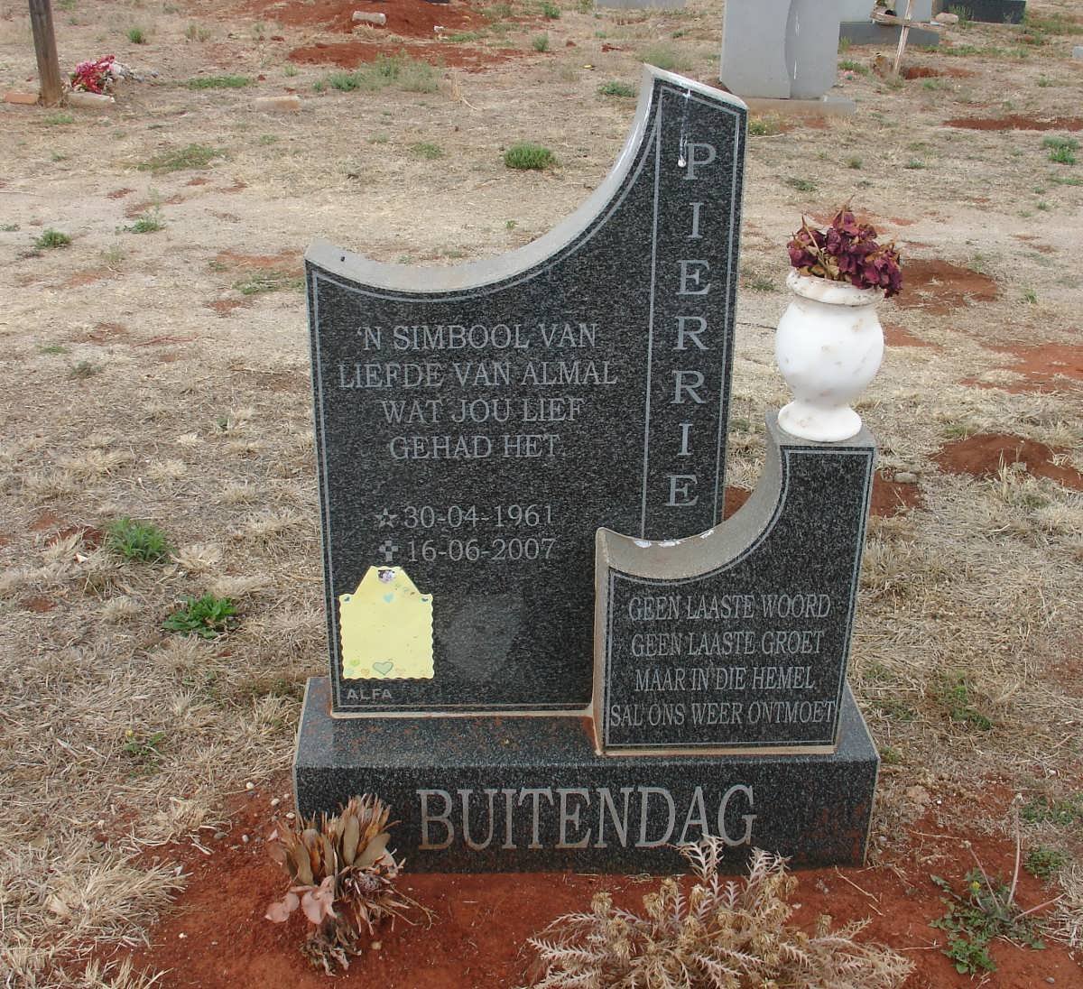 BUITENDAG Pierrie 1961-2007