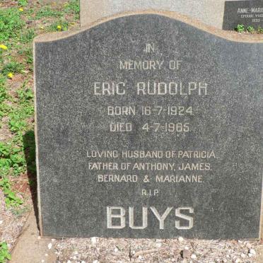 BUYS Eric Rudolph 1924-1965