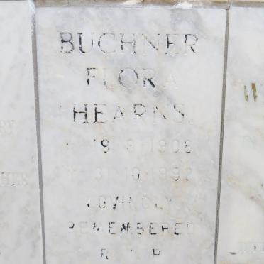 BUCHNER Flora Hearns 1908-1992