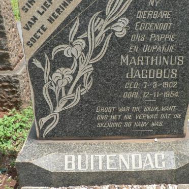 BUITENDAG Marthinus Jacobus 1902-1954