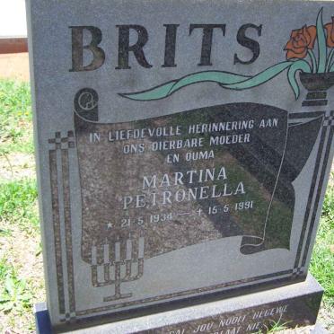 BRITS Martina Petronella 1934-1991