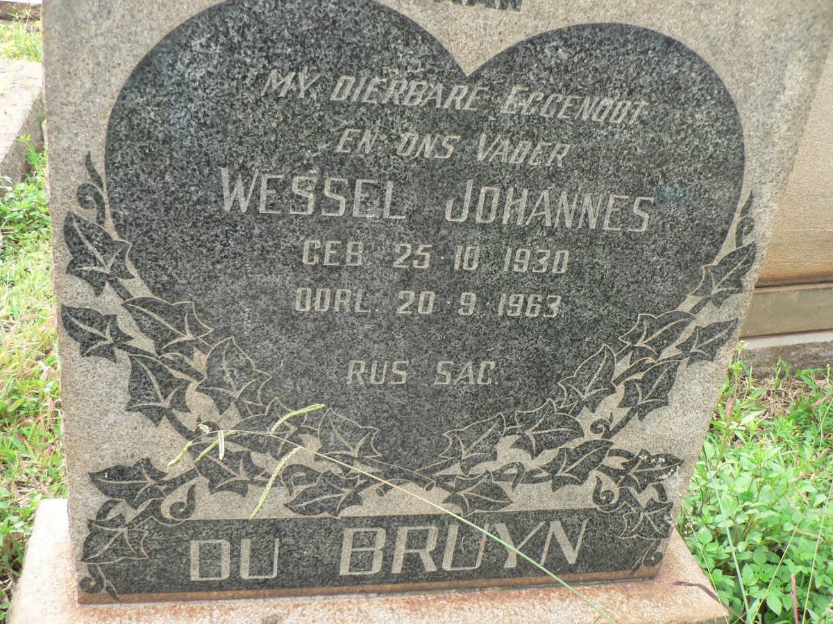 BRUYN Wessel Johannes, du 1930-1963