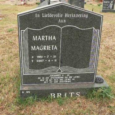 BRITS Martha Magrieta 1951-2007