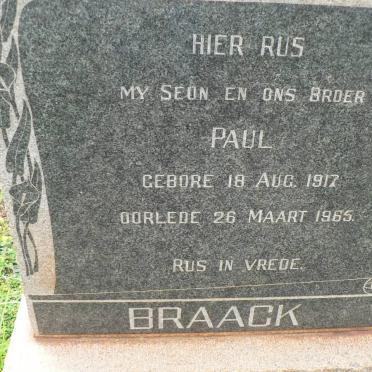 BRAACK Paul 1917-1965