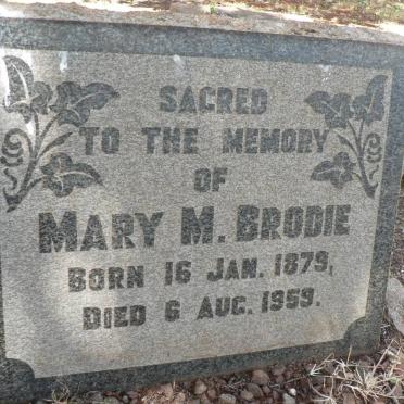 BRODIE Mary M. 1879-1959
