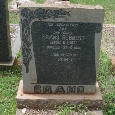 BRAND Frans Robbert 1876-1950