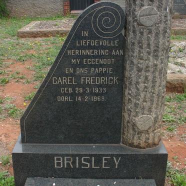 BRISLEY Carel Fredrick 1933-1969
