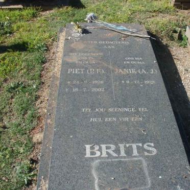 BRITS P.F. 1926-2002 &amp; A.J. 1928-
