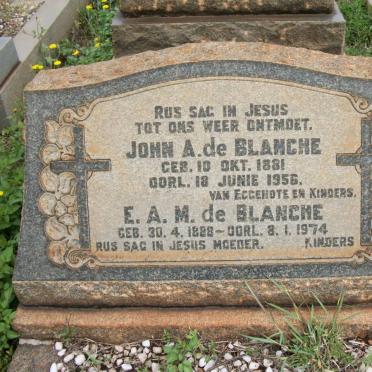 BLANCHE John A., de 1881-1956 &amp; E.A.M. 1888-1974