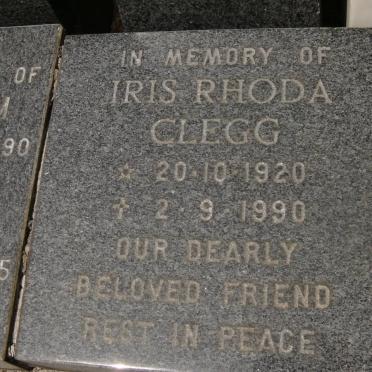 CLEGG Iris Rhoda 1920-1990