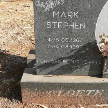 CLOETE Mark Stephen 1967-1997