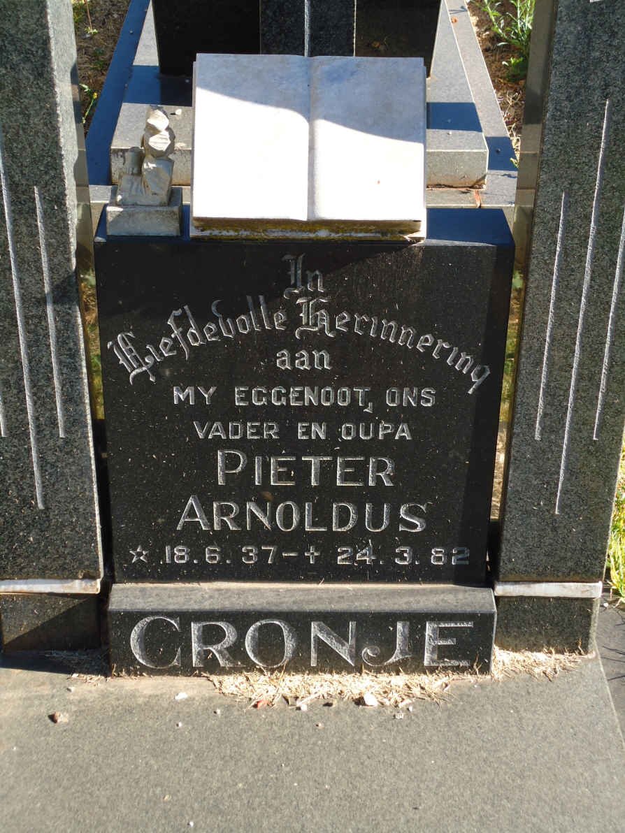 CRONJE Pieter Arnoldus 1937-1982