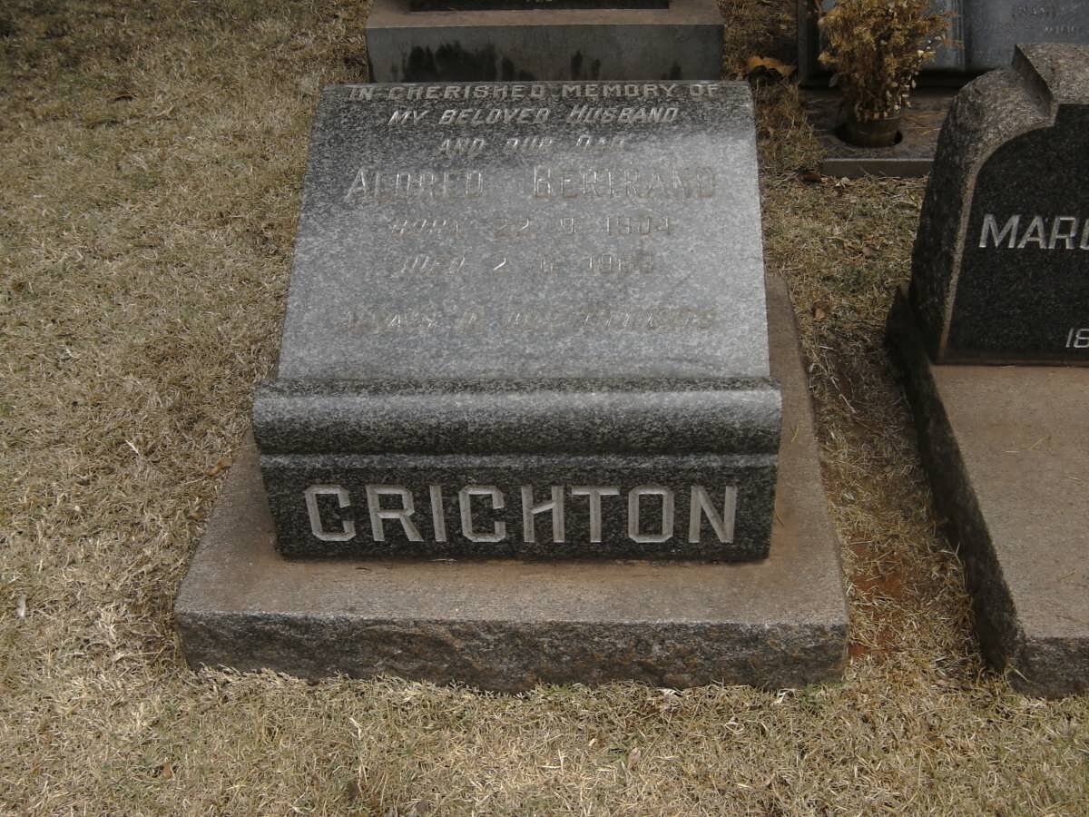 CRICHTON Alfred Bertrand 1904-19??