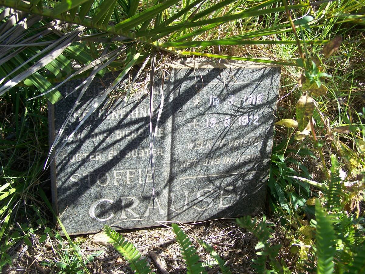 CRAUSE Stoffie 1916-1972