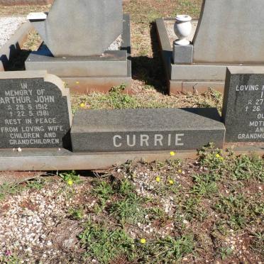 CURRIE Arthur John 1912-1981 &amp; Ivy 1913-2001