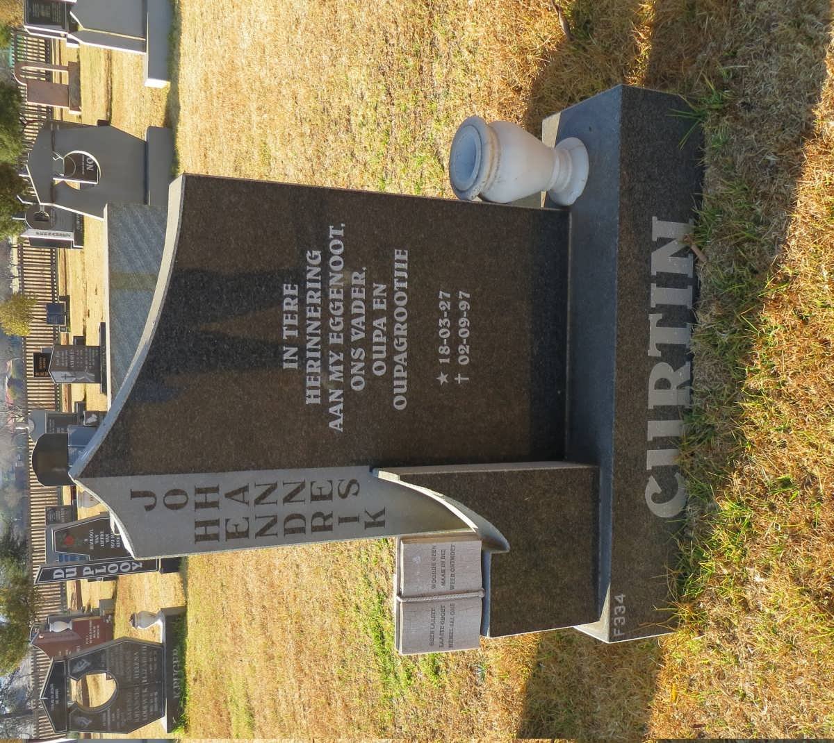 CURTIN Hendrik Johannes 1927-1997