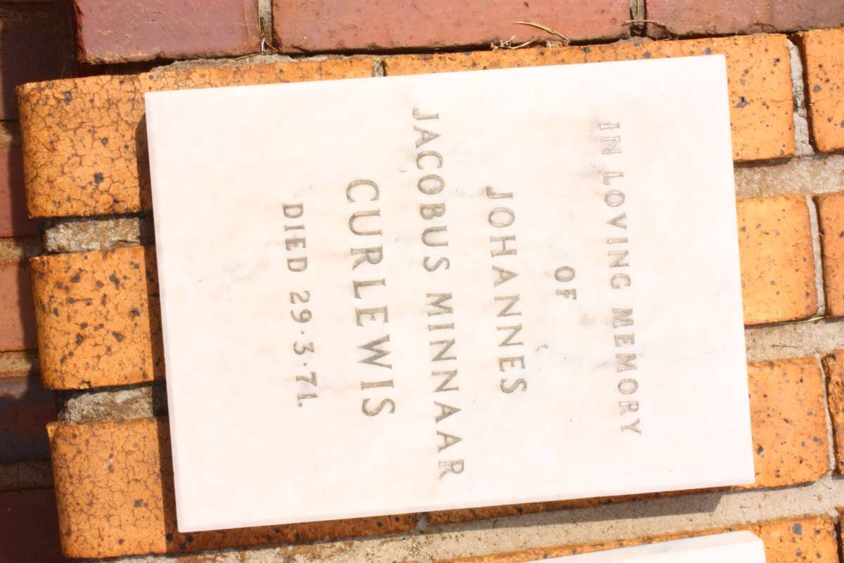 CURLEWIS Johannes Jacobus Minnaar -1971