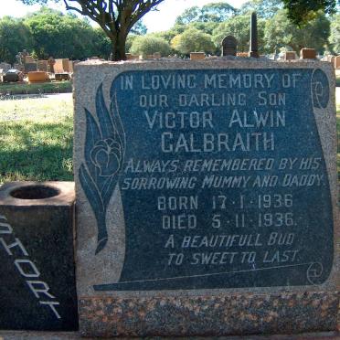CALBRAITH Victor Alwin 1936-1936
