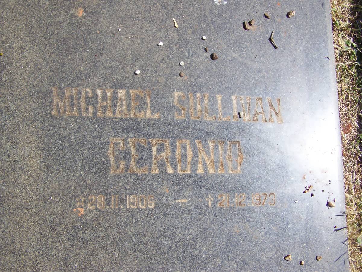CERONIO Michael Sullivan 1906-1973