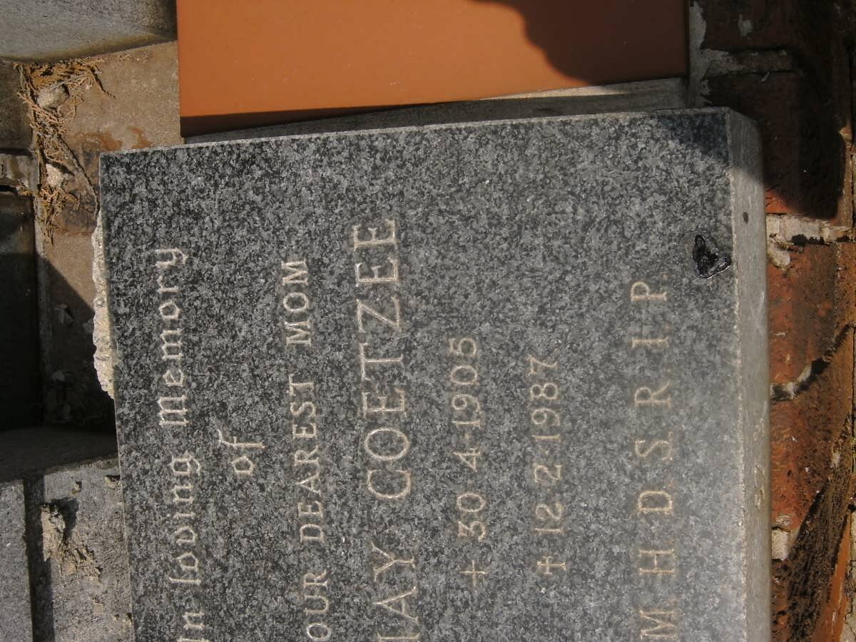 COETZEE May 1905-1987