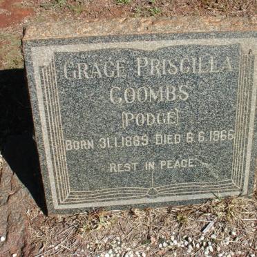 COOMBS Grace Priscilla nee PODGE 1889-1966