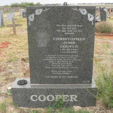 COOPER Christopher John 1957-2007
