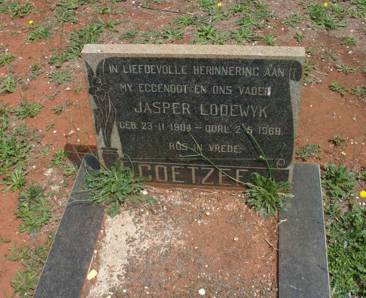 COETZEE Jasper Lodewyk 1904-1969