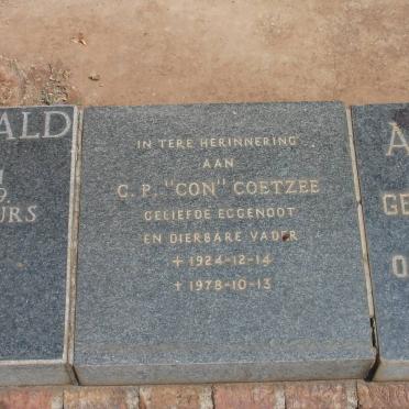 COETZEE C.P. 1924-1978