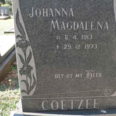 COETZEE Johanna Magdalena 1913-1973