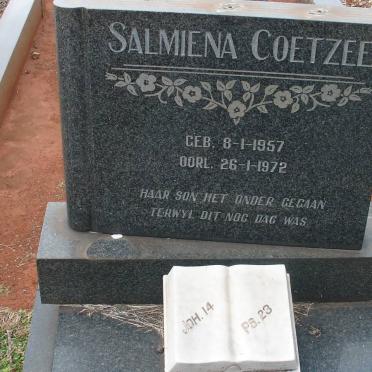 COETZEE Salmiena 1957-1972