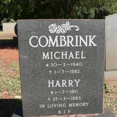 COMBRINK Harry 1911-1983 :: COMBRINK Michael 1940-1982