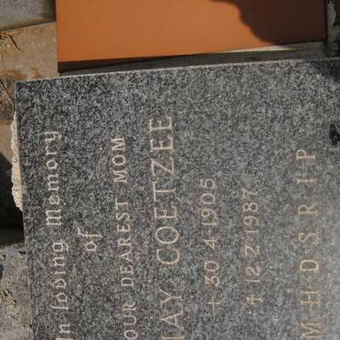 COETZEE May 1905-1987
