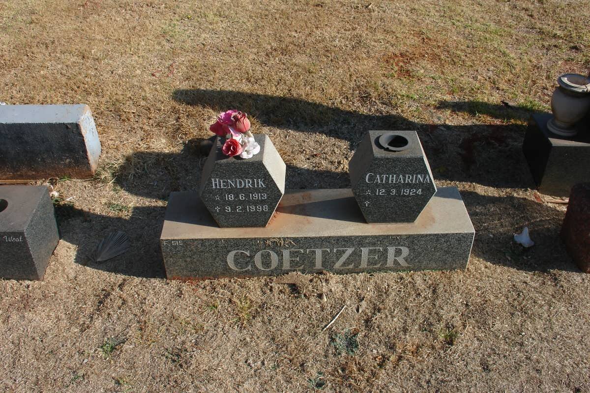 COETZER Hendrik 1913-1998 &amp; Catharina 1924-