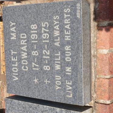 COWARD Violet May 1918-1975
