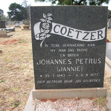 COETZER Johannes Petrus 1943-1977