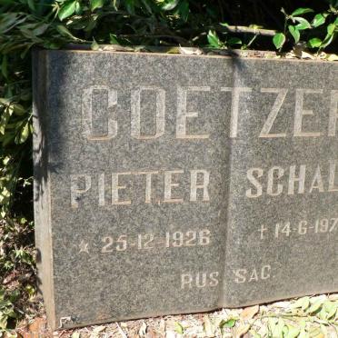 COETZER Pieter Schalk 1926-1977