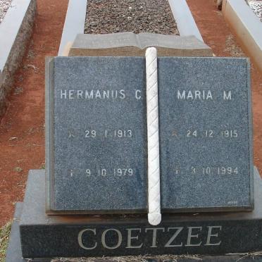 COETZEE Hermanus C. 1913-1979 &amp; Maria M. 1915-1994