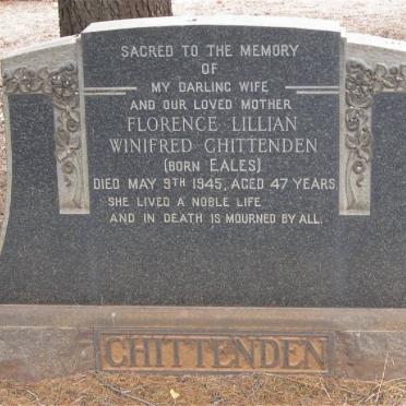 CHITTENDEN Florence Lillian Winifred nee EALES -1945