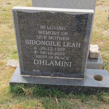 DHLAMINI Sibongile Leah 1957-2003