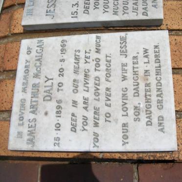 DALY James Arthur McCalgan 1896-1969