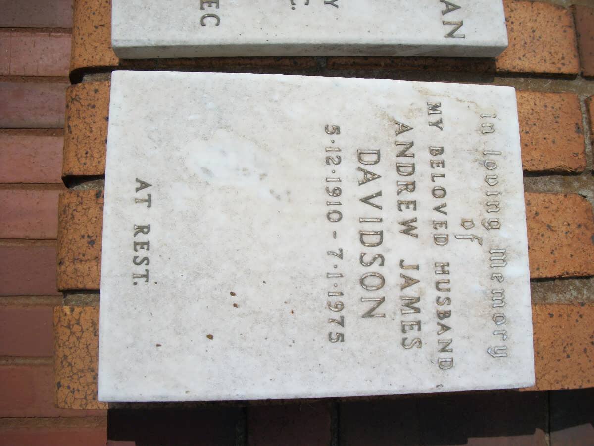 DAVIDSON Andrew James 1910-1975