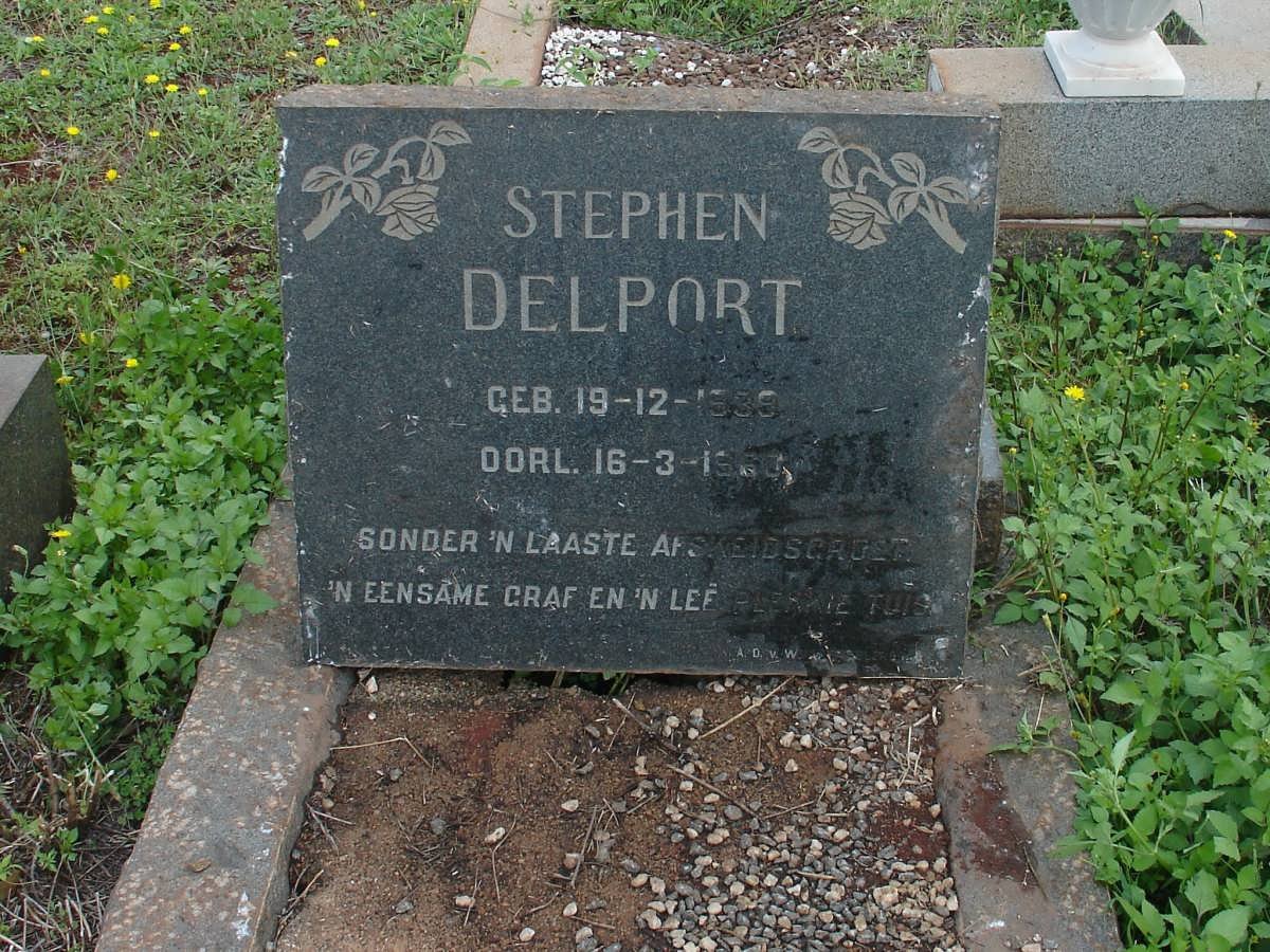 DELPORT Stephen 1939-1960