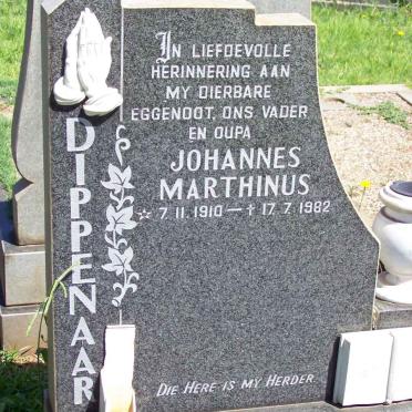 DIPPENAAR Johannes Marthinus 1910-1982